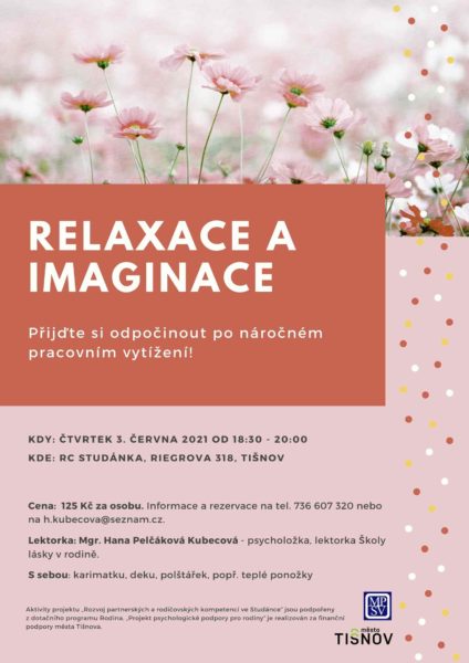 Plakát akce: Relaxace a imaginace