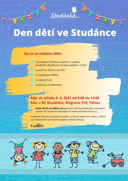 Plakát akce: Den dětí ve Studánce