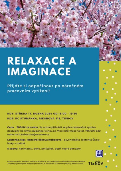 Plakát akce: Relaxace a imaginace