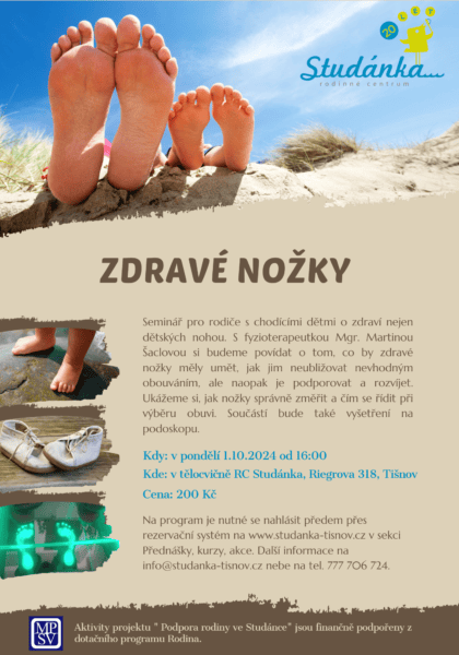 Plakát akce: Zdravé nožky