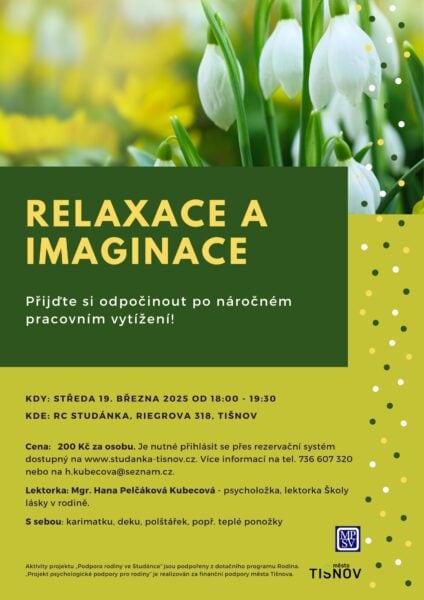 Plakát akce: Relaxace a imaginace