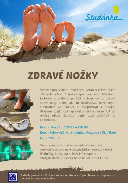 Plakát akce: Zdravé nožky